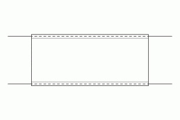 Spannband mit eingenähter Leine