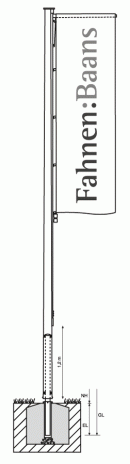 Fahnenmasten ALU KA