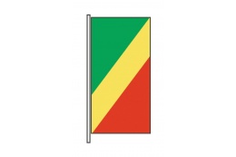 Kongo (Republik-) Hochformatfahne