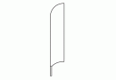 Beachflags in Segelform – Unterkante konkav