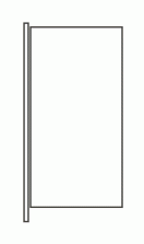 Hochformatfahne