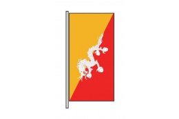 Bhutan Hochformatfahne