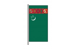 Turkmenistan Hochformatfahne